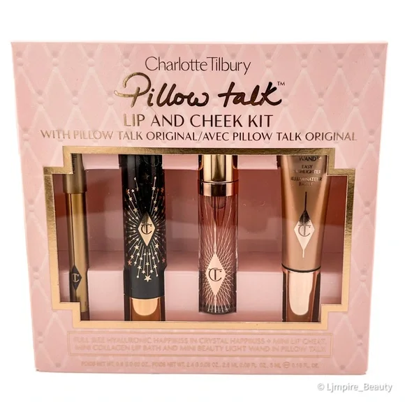 🆕 CHARLOTTE TILBURY Pillow Talk Iconic Lip and Cheek Secrets Set - Original NIB - Picture 2 of 8